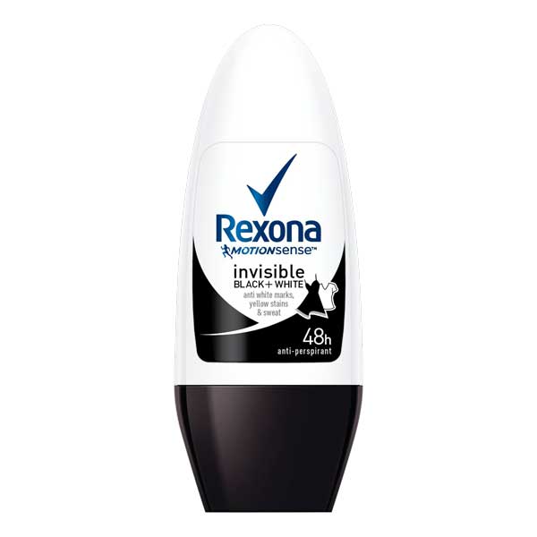 48 Saat Etkili Rexona Men Invisible Black And White Deodorant RollOn